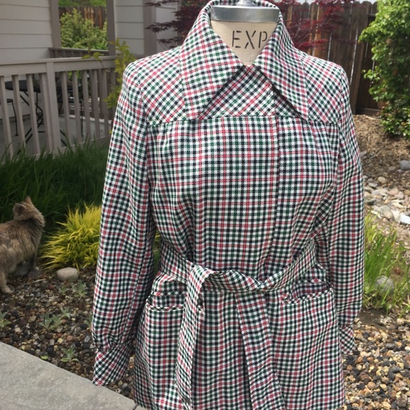 Utex vintage spring plaid  jacket - Picture 2 of 8
